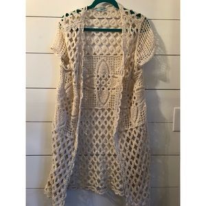 Beautiful crochet duster